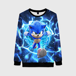 Женский свитшот Sonic electric waves