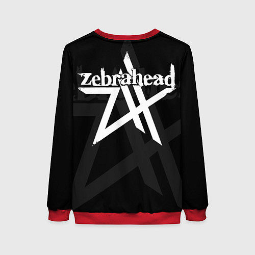 Женский свитшот Zebrahead - atomic skeleton / 3D-Красный – фото 2