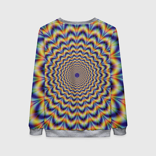Женский свитшот Гипнотический рисунок / 3D-Меланж – фото 2