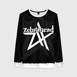 Свитшот женский Zebrahead - logo, цвет: 3D-белый