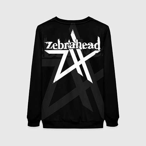 Женский свитшот Zebrahead - logo / 3D-Черный – фото 2