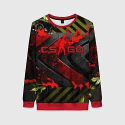 Свитшот женский CS GO red logo, цвет: 3D-красный