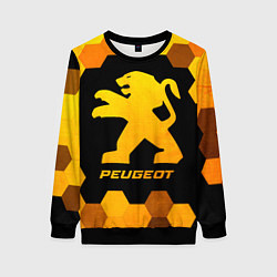 Женский свитшот Peugeot - gold gradient