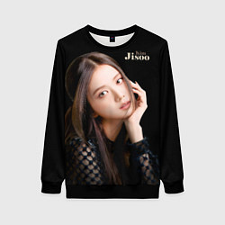 Свитшот женский Blackpink Cute Jisoo Kim, цвет: 3D-черный