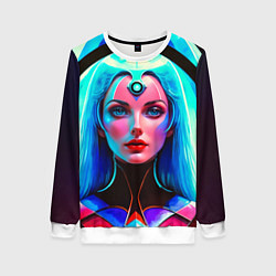 Женский свитшот Девушка в криокапсуле