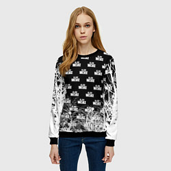 Свитшот женский Алан Вейк узор, цвет: 3D-черный — фото 2
