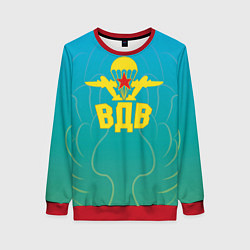 Свитшот женский ВДВ вперед, цвет: 3D-красный