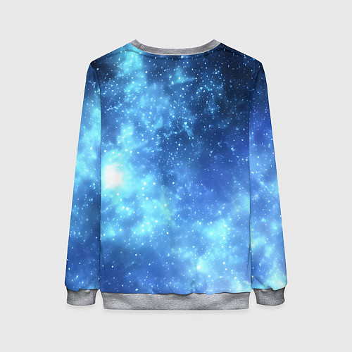 Женский свитшот Яркие звёзды в космосе / 3D-Меланж – фото 2