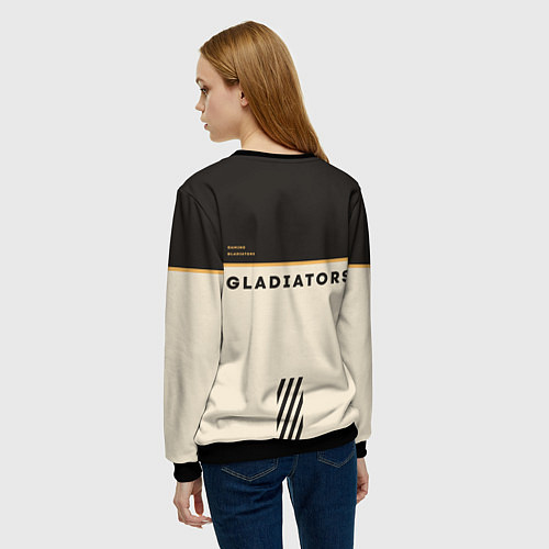 Женский свитшот Gaimin Gladiators esports / 3D-Черный – фото 4
