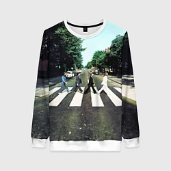 Свитшот женский The Beatles альбом Abbey Road, цвет: 3D-белый