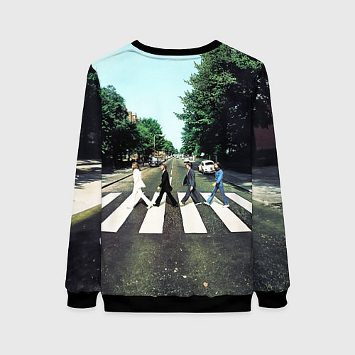 Женский свитшот The Beatles альбом Abbey Road / 3D-Черный – фото 2