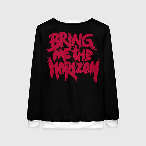 Женский свитшот Bring me the horizon dinosaurs / 3D-Белый – фото 2
