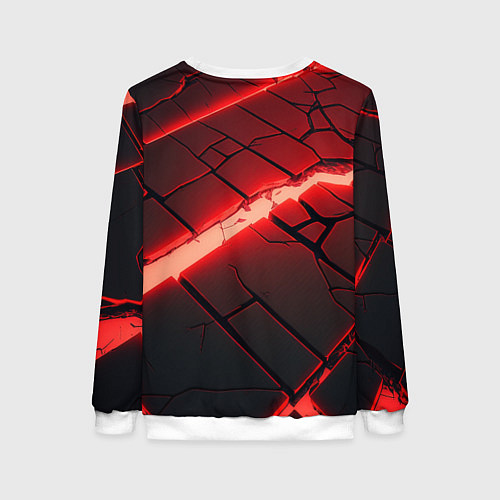 Женский свитшот CS GO red neon / 3D-Белый – фото 2
