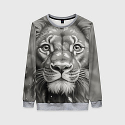 Свитшот женский Лев вечерний, цвет: 3D-меланж