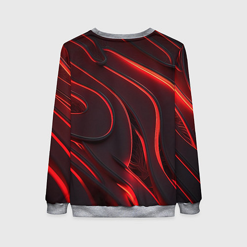 Женский свитшот CSGO red abstract / 3D-Меланж – фото 2