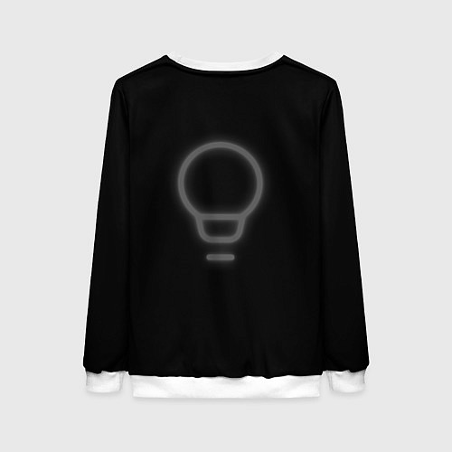 Женский свитшот Неоновая лампа / 3D-Белый – фото 2