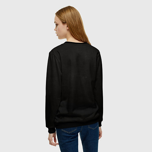 Женский свитшот Karlach - Baldurs Gate 3 / 3D-Черный – фото 4