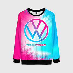 Женский свитшот Volkswagen neon gradient style