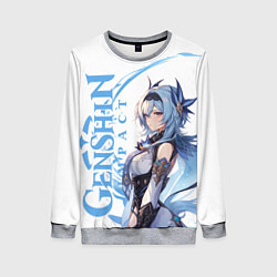 Свитшот женский Genshin impact - Эола, цвет: 3D-меланж
