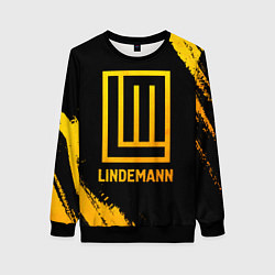 Свитшот женский Lindemann - gold gradient, цвет: 3D-черный