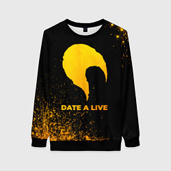 Свитшот женский Date A Live - gold gradient, цвет: 3D-черный