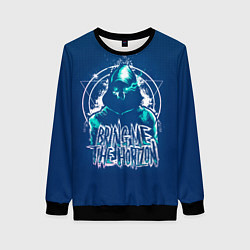 Свитшот женский Bring Me The Horizon Scull, цвет: 3D-черный