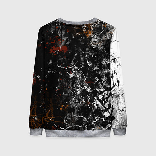 Женский свитшот Граффити абстрактный рисунок / 3D-Меланж – фото 2