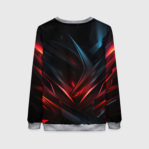 Женский свитшот Cyberpunk abstract dark / 3D-Меланж – фото 2