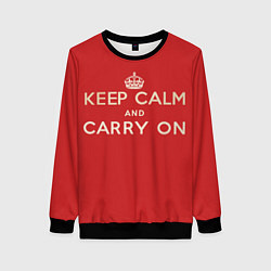 Женский свитшот Keep Calm and Carry On