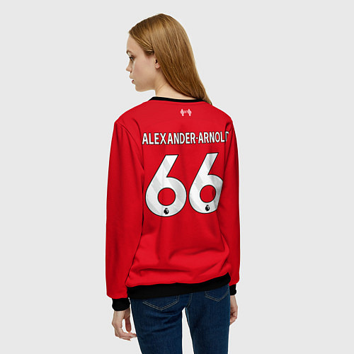 Женский свитшот Трент Александер-Арнольд Ливерпуль форма 2324 дома / 3D-Черный – фото 4