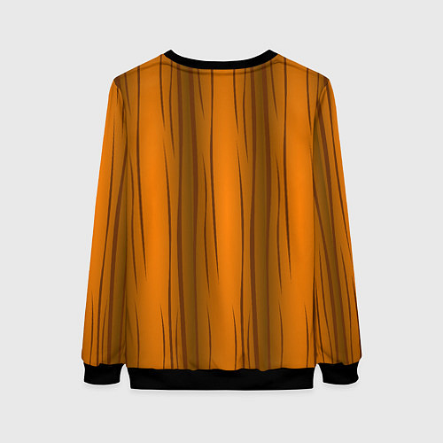 Женский свитшот Текстура бревна вертикальные / 3D-Черный – фото 2