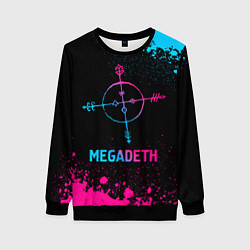 Женский свитшот Megadeth - neon gradient