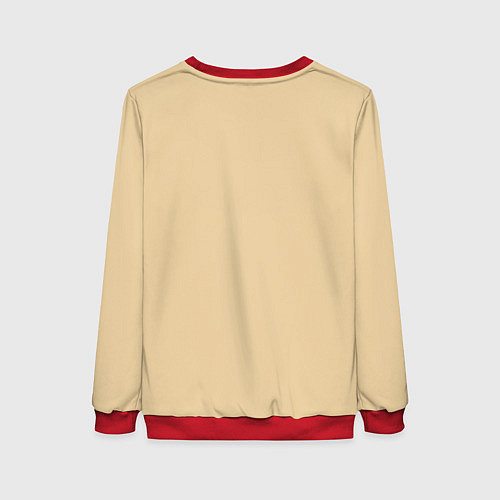 Женский свитшот Баухаус - Мысли ацтека / 3D-Красный – фото 2