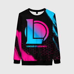 Женский свитшот League of Legends - neon gradient