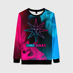 Женский свитшот Dark Souls - neon gradient