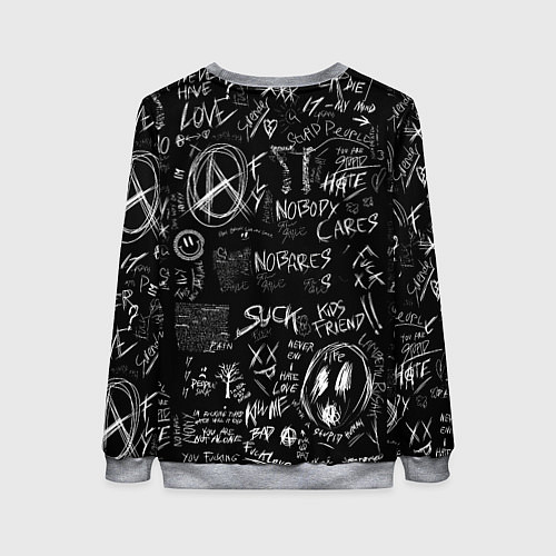 Женский свитшот Токийский гуль - Dead inside mood / 3D-Меланж – фото 2