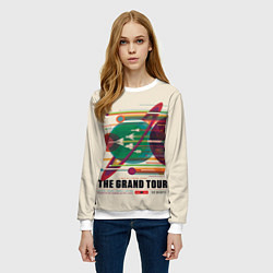 Свитшот женский Гранд тур - Наса, цвет: 3D-белый — фото 2