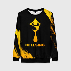 Женский свитшот Hellsing - gold gradient