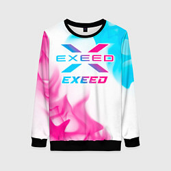 Женский свитшот Exeed neon gradient style