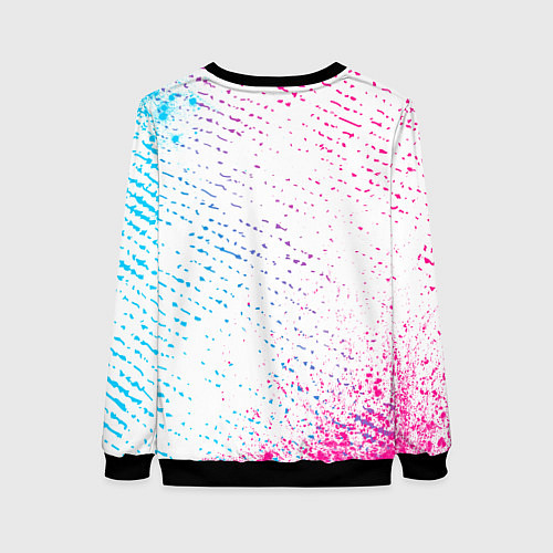 Женский свитшот Fall Out Boy neon gradient style / 3D-Черный – фото 2