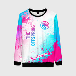 Свитшот женский The Offspring neon gradient style: надпись, символ, цвет: 3D-черный