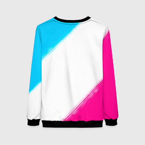 Женский свитшот Skillet neon gradient style / 3D-Черный – фото 2