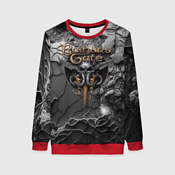 Женский свитшот Baldurs Gate 3 logo dark
