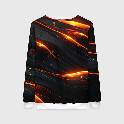 Женский свитшот Baldurs Gate 3 logo gold / 3D-Белый – фото 2