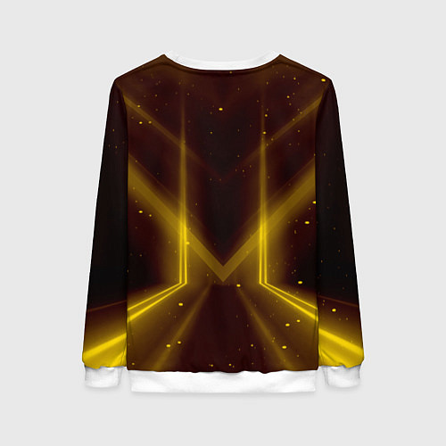 Женский свитшот Baldurs Gate 3 logo black gold / 3D-Белый – фото 2