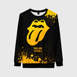 Женский свитшот Rolling Stones - gold gradient