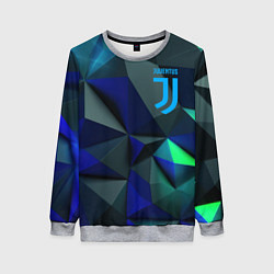 Женский свитшот Juventus blue abstract logo