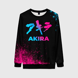 Свитшот женский Akira - neon gradient, цвет: 3D-черный
