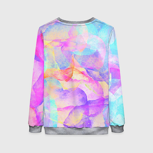 Женский свитшот Магическая абстракция узор / 3D-Меланж – фото 2