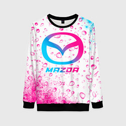 Женский свитшот Mazda neon gradient style